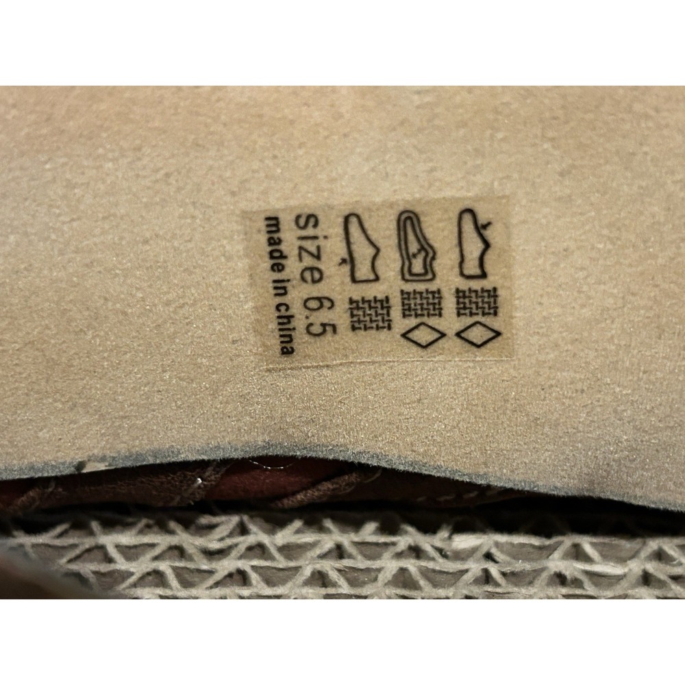Michael Antonio Knee High‎ Boots Women's 6.5 Tan Faux Leather High Heel - Picture 9 of 9